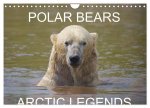POLAR BEARS - ARCTIC LEGENDS (Wall Calendar 2024 DIN A4 landscape), CALVENDO 12 Month Wall Calendar
