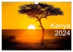 Kenya 2024 / UK-Version (Wall Calendar 2024 DIN A4 landscape), CALVENDO 12 Month Wall Calendar