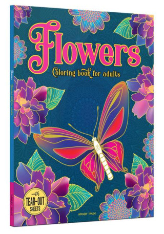 Flowers: Coloring Book for Adults