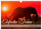 Elefanten-Traum - Herzenssache Afrika (Wandkalender 2024 DIN A4 quer), CALVENDO Monatskalender