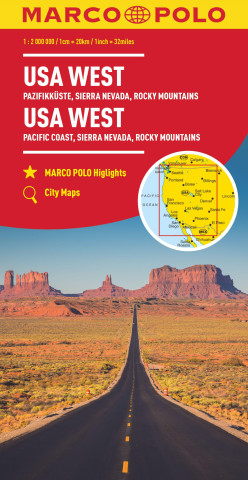 MARCO POLO Kontinentalkarte USA West 1:2 Mio.