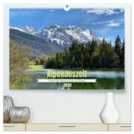 Alpenauszeit - Traumhafte Bergmomente am Wasser (hochwertiger Premium Wandkalender 2024 DIN A2 quer), Kunstdruck in Hochglanz