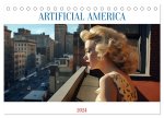 Artificial America (Tischkalender 2024 DIN A5 quer), CALVENDO Monatskalender