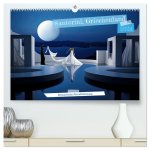 Santorini, Griechenland -Romatische Abendstimmung- (hochwertiger Premium Wandkalender 2024 DIN A2 quer), Kunstdruck in Hochglanz