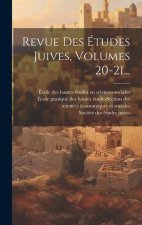 Revue Des Études Juives, Volumes 20-21...