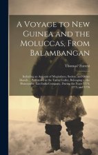 A Voyage to New Guinea and the Moluccas, From Balambangan: Including an Account of Magindano, Sooloo, and Other Islands ... Performed in the Tartar Ga