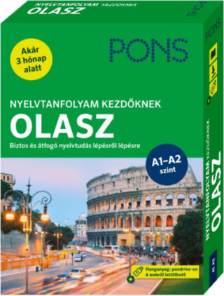 PONS Nyelvtanfolyam kezdőknek - Olasz (könyv+pendrive+online)