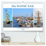 Die HANSE SAIL Das große Seglertreffen in Rostock (hochwertiger Premium Wandkalender 2024 DIN A2 quer), Kunstdruck in Hochglanz