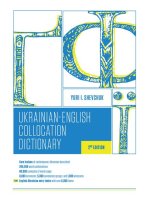 The Ukrainian-English Collocation Dictionary, 2nd Edition