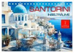 Santorini Inselträume (Tischkalender 2024 DIN A5 quer), CALVENDO Monatskalender