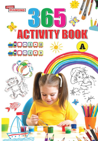 365 Activity Book for Kids | Match the Pair, Find the Difference, Puzzles, Crosswords, Join the Dots , Colouring, Drawing and Brain Teasers
