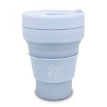 Kubek silikonowy 355 ml pastelowy powder blue