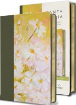 Biblia Reina Valera 1960 Letra Grande. Piel Verde Con Flores, Tama?o Manual