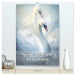 Wundervoll zarte Tierportraits (hochwertiger Premium Wandkalender 2024 DIN A2 hoch), Kunstdruck in Hochglanz