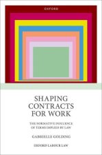 Shaping Contracts for Work The Normative Influence of Terms Implied by Law (Hardback)