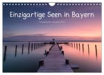 Einzigartige Seen in Bayern (Wandkalender 2024 DIN A4 quer), CALVENDO Monatskalender
