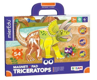 MierEdu Magnetická tabulka Dinosauři - Triceratops