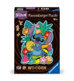 Ravensburger WOODEN Puzzle 12000758 - Disney Stitch - 150 Teile Kontur-Holzpuzzle mit stabilen, individuellen Puzzleteilen und 15 kleinen Holzfiguren