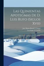 Las Quinientas Apotegmas De D. Luis Rufo (Siglos Xvii): Biblioteca De 