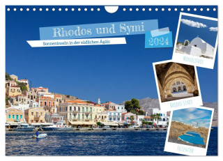 Rhodos und Symi (Wandkalender 2024 DIN A4 quer), CALVENDO Monatskalender