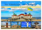 Vier Kaiserbäder ? zwei Nationen ? Impressionen von der Ostseeinsel Usedom (Wandkalender 2024 DIN A3 quer), CALVENDO Monatskalender