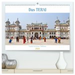 Das TERAI, Nepals fruchtbare Tiefebene (hochwertiger Premium Wandkalender 2024 DIN A2 quer), Kunstdruck in Hochglanz