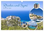 Rhodos und Symi, Perlen in der Ägis (Wandkalender 2024 DIN A3 quer), CALVENDO Monatskalender