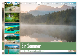 Ein Sommer in den Bayerischen Alpen (Wandkalender 2024 DIN A4 quer), CALVENDO Monatskalender