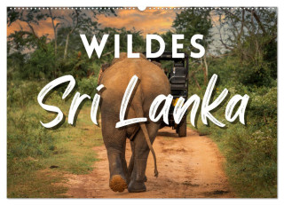 Wildes Sri Lanka (Wandkalender 2024 DIN A2 quer), CALVENDO Monatskalender