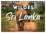 Wildes Sri Lanka (Tischkalender 2024 DIN A5 quer), CALVENDO Monatskalender