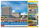 Seebad Warnemünde - Sehnsuchtsort an der Ostsee (Tischkalender 2024 DIN A5 quer), CALVENDO Monatskalender