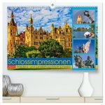 Schloss Impressionen - Residenz- und Landeshauptstadt Schwerin (hochwertiger Premium Wandkalender 2024 DIN A2 quer), Kunstdruck in Hochglanz