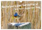Naturparadies Nordstrand und Beltringharder Koog (Wandkalender 2024 DIN A4 quer), CALVENDO Monatskalender