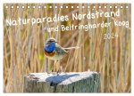Naturparadies Nordstrand und Beltringharder Koog (Tischkalender 2024 DIN A5 quer), CALVENDO Monatskalender