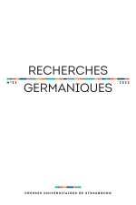 Recherches germaniques n° 53/2023 - Varia