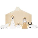 Holz-Krippen-Set, 6 teilig