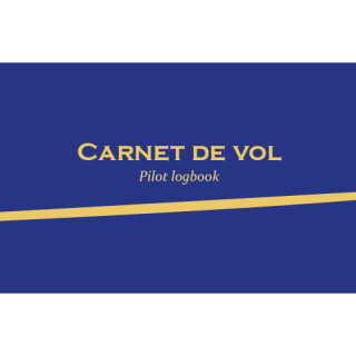 Carnet de vol - Pilot logbook (Avion et ULM classe 3 multiaxe) version bleue