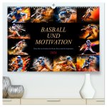 Basball und Motivation (hochwertiger Premium Wandkalender 2024 DIN A2 quer), Kunstdruck in Hochglanz