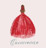 Quinceanera Guest Book with red dress
