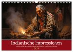 Indianische Impressionen (Wandkalender 2024 DIN A3 quer), CALVENDO Monatskalender