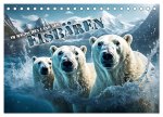 Im magischen Land der Eisbären (Tischkalender 2024 DIN A5 quer), CALVENDO Monatskalender