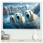 Im magischen Land der Eisbären (hochwertiger Premium Wandkalender 2024 DIN A2 quer), Kunstdruck in Hochglanz