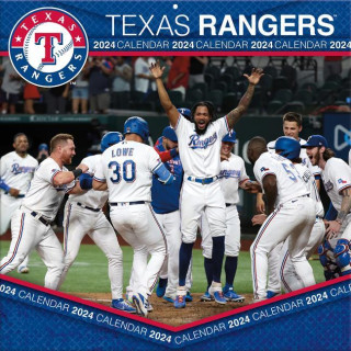 Texas Rangers 2024 12x12 Team Wall Calendar