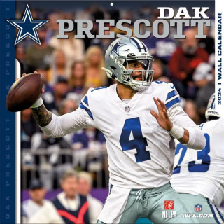 Dallas Cowboys Dak Prescott 2024 12x12 Player Wall Calendar