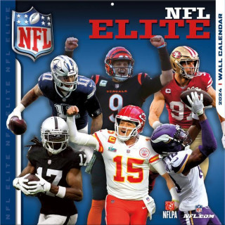 NFL Elite 2024 12x12 Wall Calendar