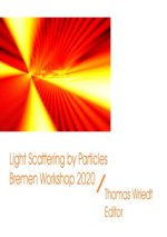 Light Scattering by Particles, Bremen Workshop 2020