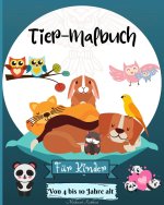 Tiere Färbung Buch für Kinder im Alter von 4-10 Jahren