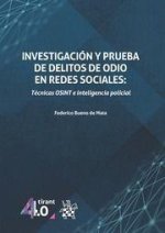 INVESTIGACION Y PRUEBA DE DELITOS DE ODIO EN REDES SOCIALES