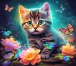 Dřevěné puzzle Cute Kitten A4
