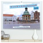 WISMAR die Hanststadt (hochwertiger Premium Wandkalender 2024 DIN A2 quer), Kunstdruck in Hochglanz